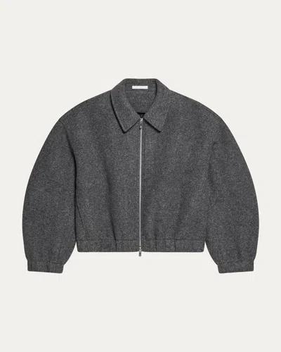 HELMUT LANG MEN'S WOOL BONDED FULL-ZIP BOMBER JACKET