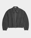 Helmut Lang Shell Relaxed Fit Bomber Jacket In Gray