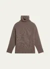 Helmut Lang Men's Wool-cashmere Suitcase Turtleneck Sweater In Taupe Mlge