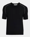 Helmut Lang Contrast-seam T-shirt In Black