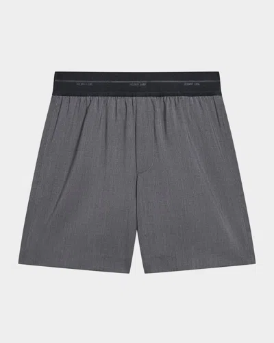 HELMUT LANG MEN'S WOOL PULL-ON CAR SHORTS