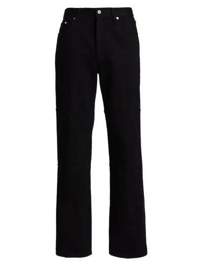 Helmut Lang Men's Zip Carpenter Jeans In Black