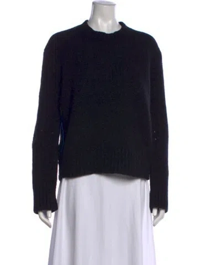 Pre-owned Helmut Lang Merino Wool Crew Neck Sweater In Black