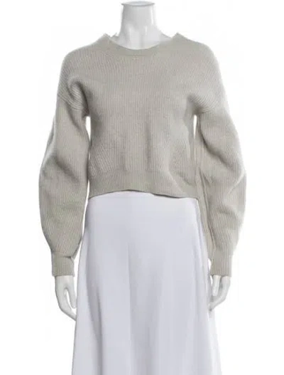 Pre-owned Helmut Lang Merino Wool Crew Neck Sweater In Neutral