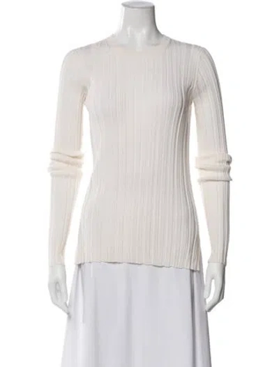 Pre-owned Helmut Lang Merino Wool Crew Neck Sweater In Neutral