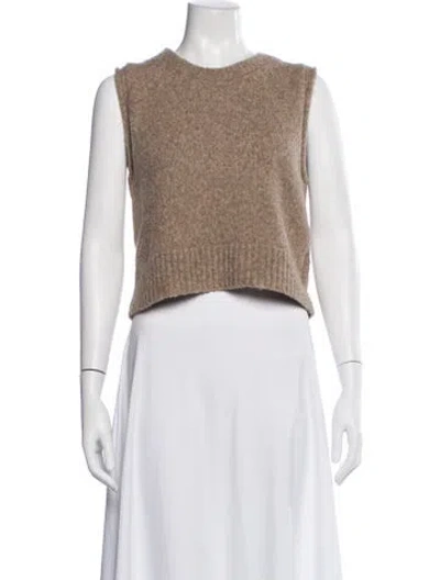 Pre-owned Helmut Lang Merino Wool Crew Neck Sweater In Neutral
