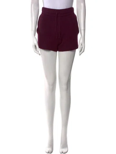 Pre-owned Helmut Lang Merino Wool Knee-length Shorts In Purple
