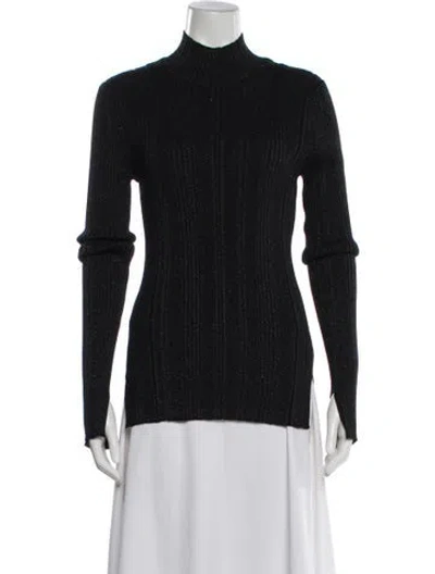 Pre-owned Helmut Lang Merino Wool Turtleneck Sweater In Black