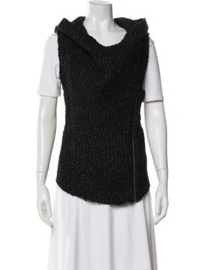 Pre-owned Helmut Lang Merino Wool Vest In Black