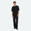 Helmut Lang Mesh Layered Tee In Black