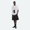 Helmut Lang Mesh Layered Tee In White