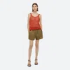 Helmut Lang Scoop-neck Mesh Tank Top In Safety Orange