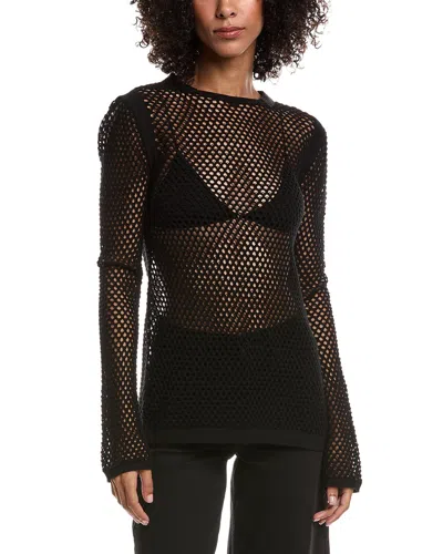 Helmut Lang Mesh T-shirt In Black