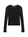 Helmut Lang Mesh-panel T-shirt In Black