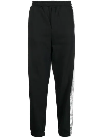 Helmut Lang Metallic-detail Track Pants In Black