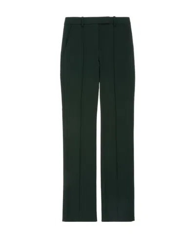 Helmut Lang Mid-rise Straight-leg Trousers In Green
