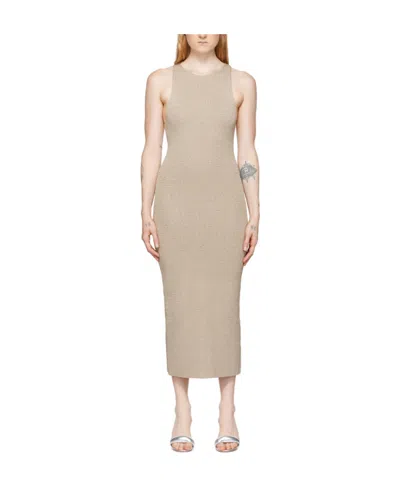 Helmut Lang Midi Dress In Nude