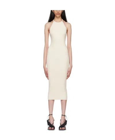 Helmut Lang Midi Dress In White