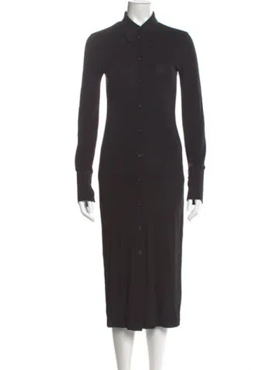 Pre-owned Helmut Lang Midi Length Dress In Gray