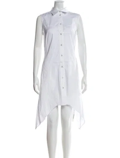 Pre-owned Helmut Lang Midi Length Dress In White