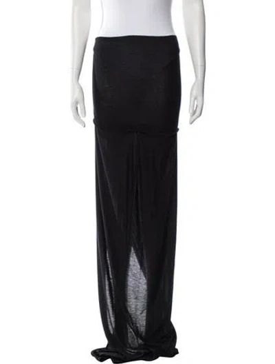 Pre-owned Helmut Lang Midi Length Skirt In Black