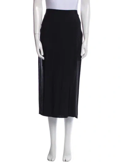 Pre-owned Helmut Lang Midi Length Skirt In Black
