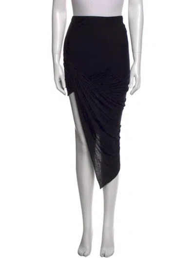 Pre-owned Helmut Lang Midi Length Skirt In Black
