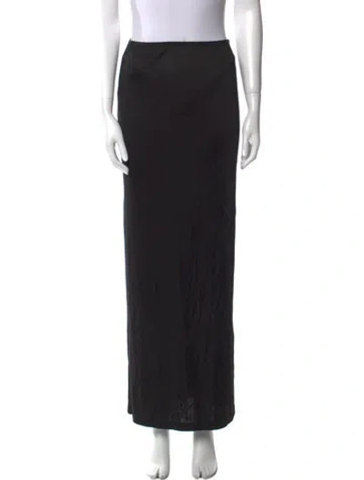 Pre-owned Helmut Lang Midi Length Skirt In Black