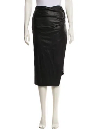 Pre-owned Helmut Lang Midi Length Skirt In Black