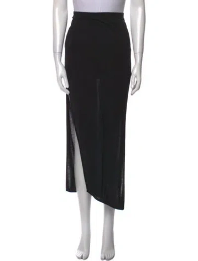 Pre-owned Helmut Lang Midi Length Skirt In Black