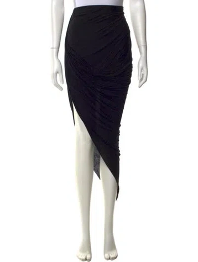 Pre-owned Helmut Lang Midi Length Skirt In Black