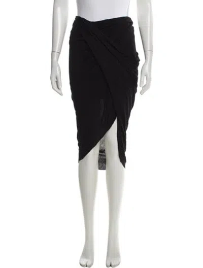 Pre-owned Helmut Lang Midi Length Skirt In Black