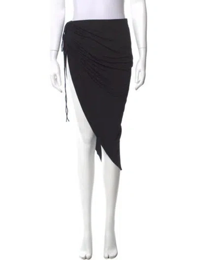 Pre-owned Helmut Lang Midi Length Skirt In Black