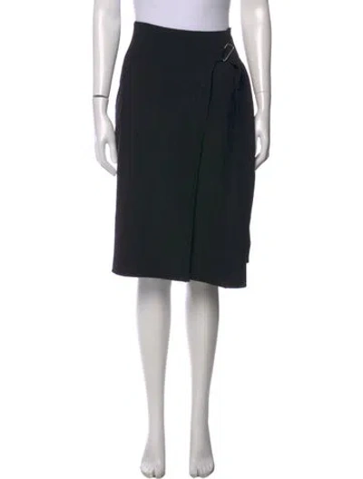 Pre-owned Helmut Lang Midi Length Skirt In Black