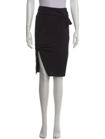 Pre-owned Helmut Lang Midi Length Skirt In Black