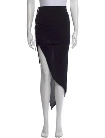 Pre-owned Helmut Lang Midi Length Skirt In Black