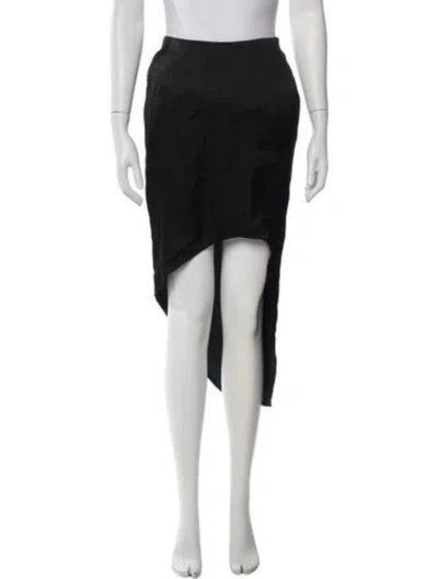 Pre-owned Helmut Lang Midi Length Skirt In Black