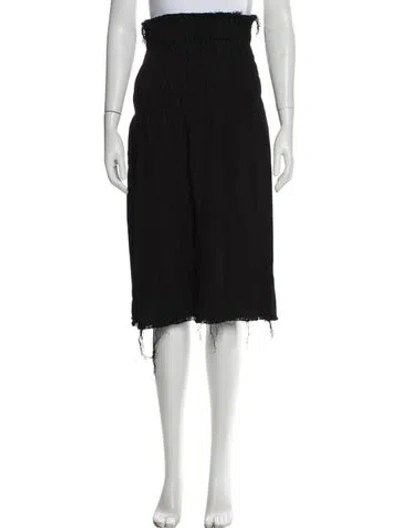 Pre-owned Helmut Lang Midi Length Skirt In Black