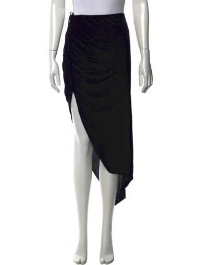 Pre-owned Helmut Lang Midi Length Skirt In Black
