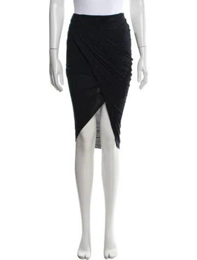Pre-owned Helmut Lang Midi Length Skirt In Black