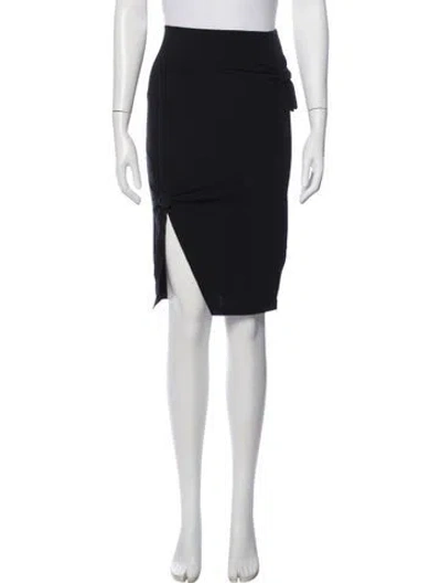 Pre-owned Helmut Lang Midi Length Skirt In Black