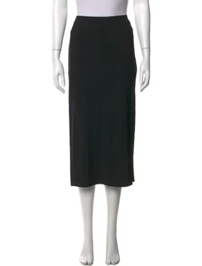 Pre-owned Helmut Lang Midi Length Skirt In Black