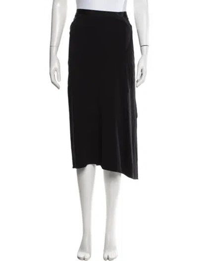 Pre-owned Helmut Lang Midi Length Skirt In Black