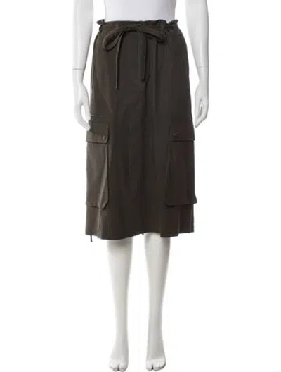 Pre-owned Helmut Lang Midi Length Skirt In Black