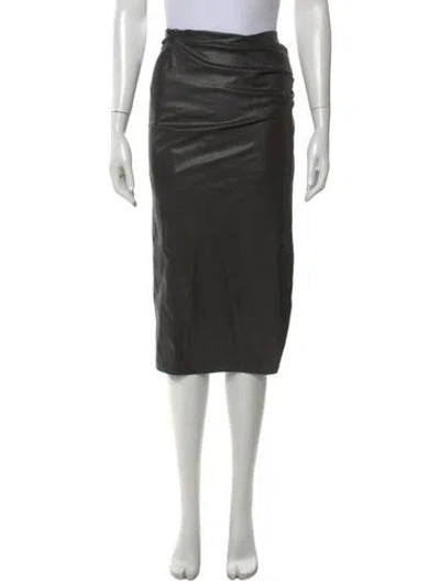 Pre-owned Helmut Lang Midi Length Skirt In Black