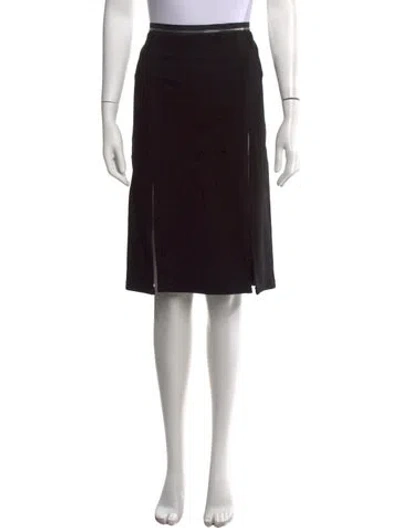 Pre-owned Helmut Lang Midi Length Skirt In Black