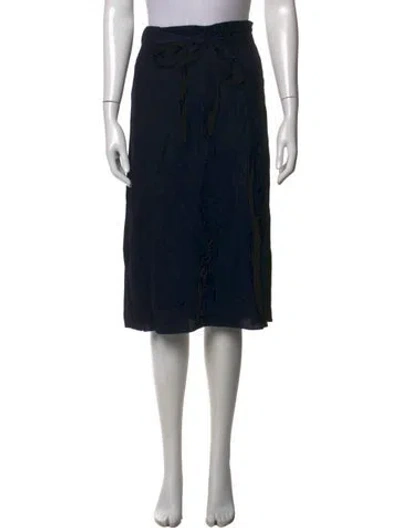 Pre-owned Helmut Lang Midi Length Skirt In Black
