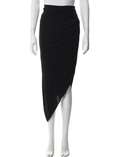 Pre-owned Helmut Lang Midi Length Skirt In Black