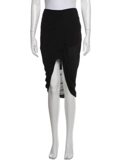 Pre-owned Helmut Lang Midi Length Skirt In Black