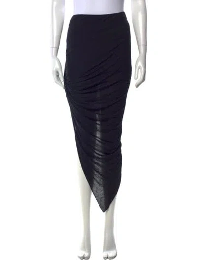 Pre-owned Helmut Lang Midi Length Skirt In Black